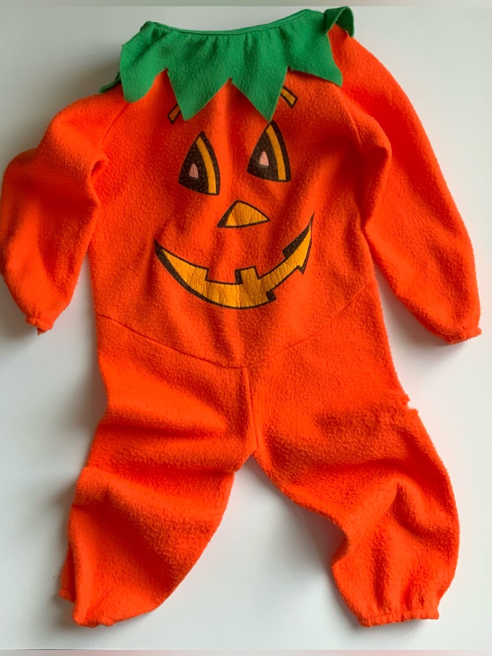 Vintage 90s Kids Pumpkin Jack-O'-Lantern Costume